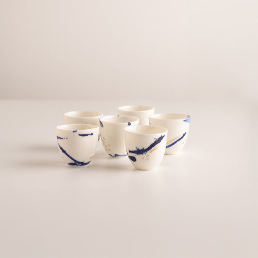 Atlantic Light / Set of six rakia cups