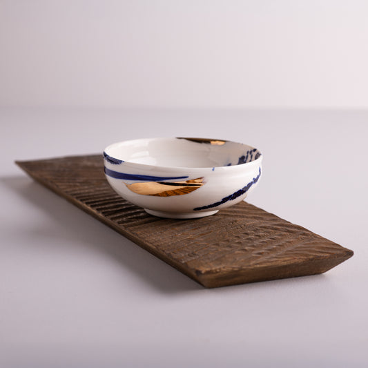 Atlantic sushi set with wooden plate