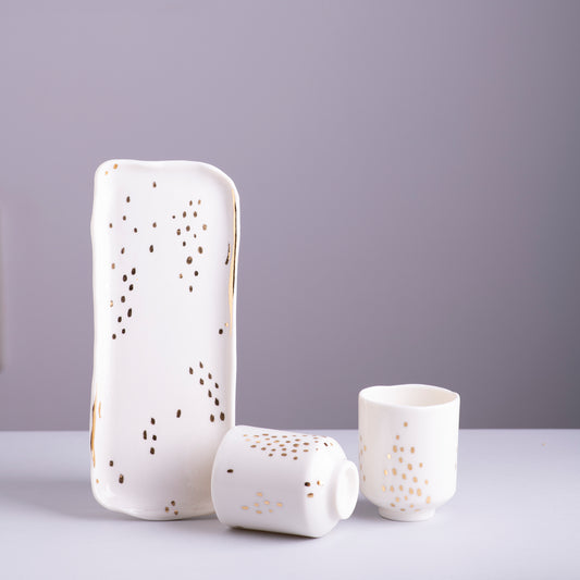 Set od dve Junomi šolje sa poslužavnikom