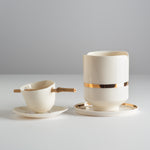 Load image into Gallery viewer, Junomi tea cup with infuser translucent porcelain
