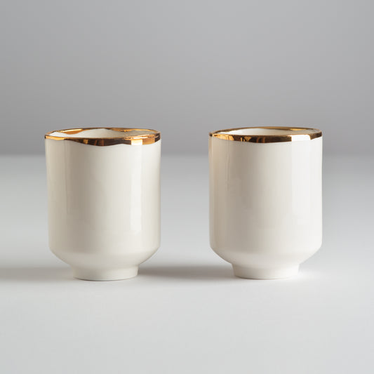 Set od dve Junomi šolje od prozirnog porcelana
