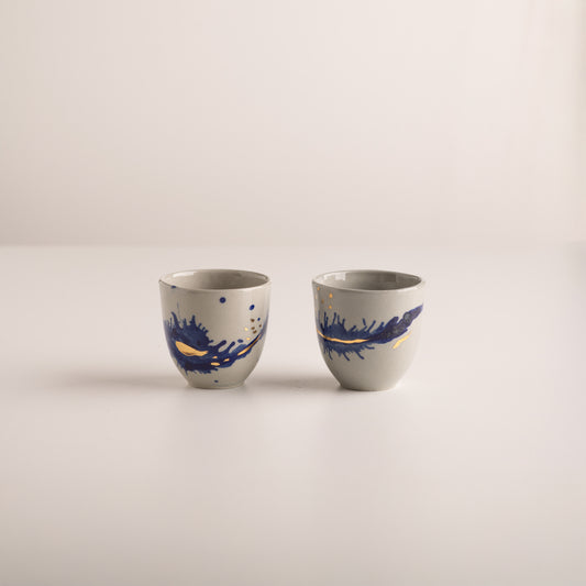 Atlantic Storm / Set of two espresso cups