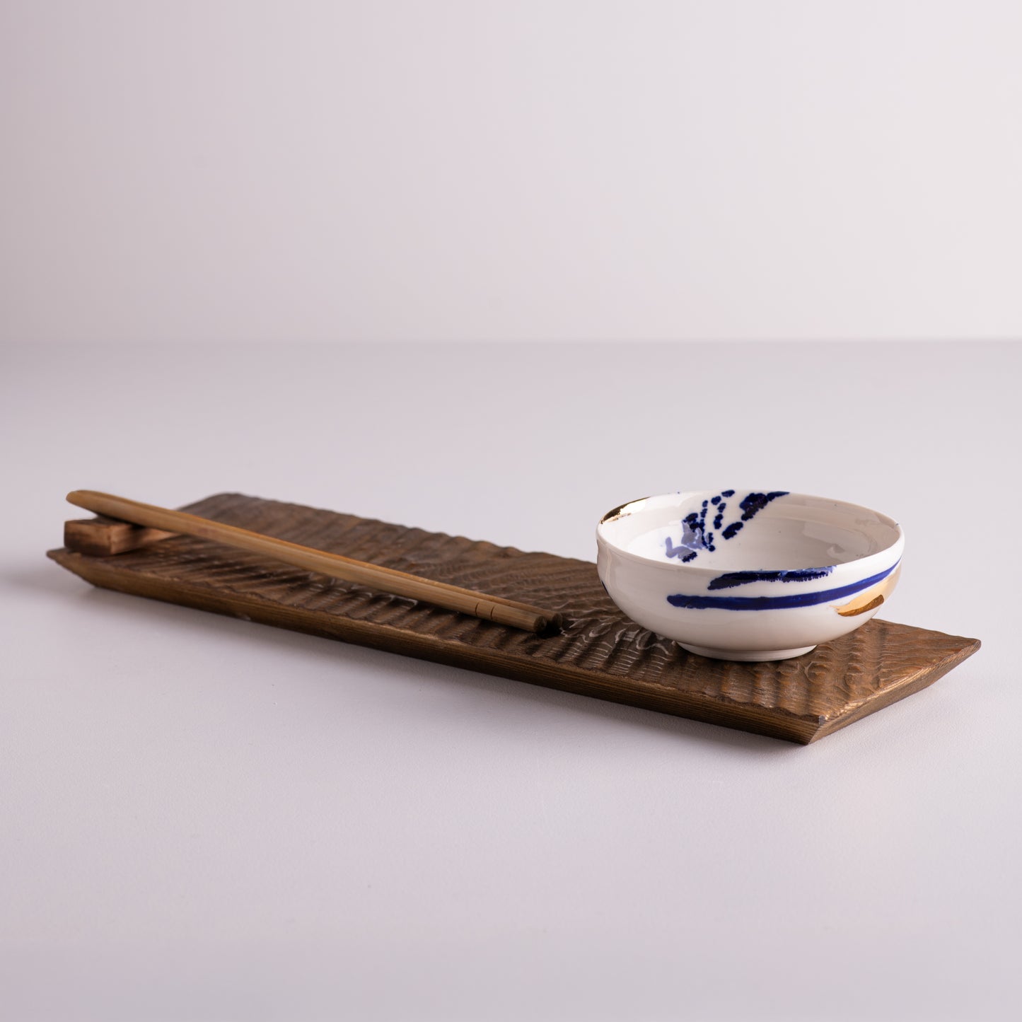 Atlantic sushi set with wooden plate