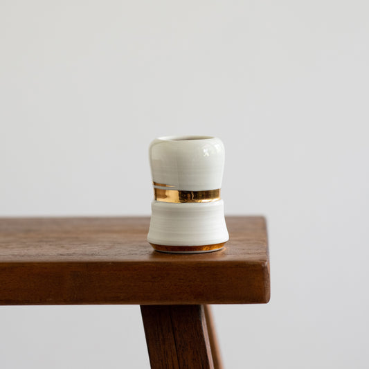 White gold 3 brush handle