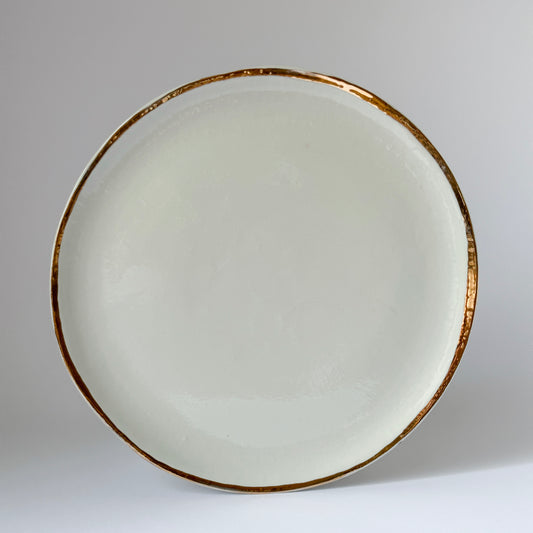 Hikari big plate with gold