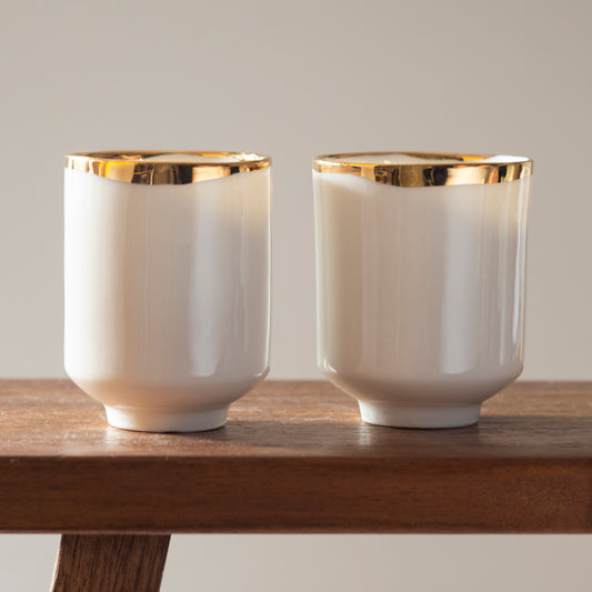Set od dve Junomi šolje od prozirnog porcelana