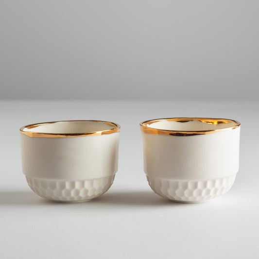Dve Roku šolje od prozirnog porcelana