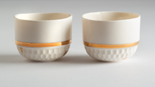 Dve Roku šolje od prozirnog porcelana