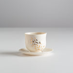 Load image into Gallery viewer, Camelia with saucer translucent porcelain
