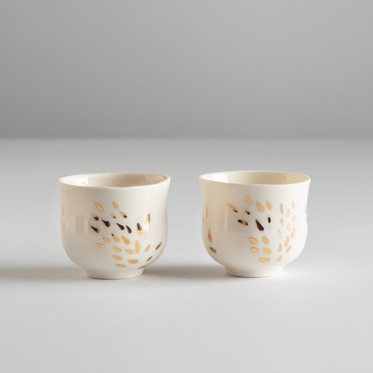 Dve Kamelije 80ml od prozirnog porcelana