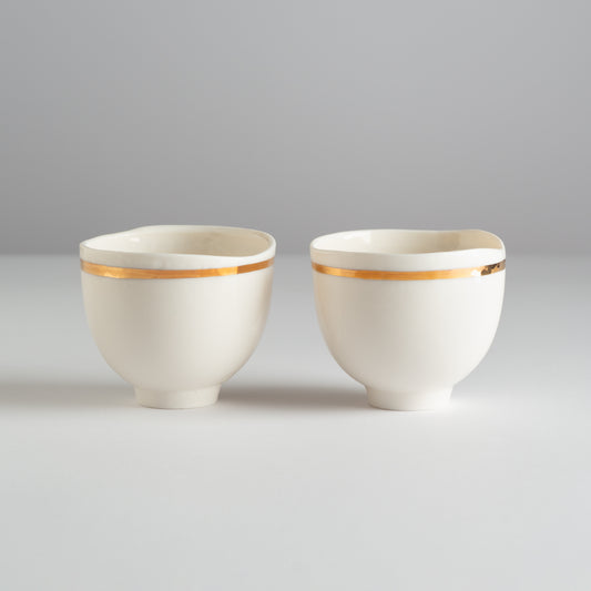 Dve Masala kapućino šolje od prozirnog porcelana