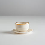 Load image into Gallery viewer, Translucent Lina 50ml cup with saucer
