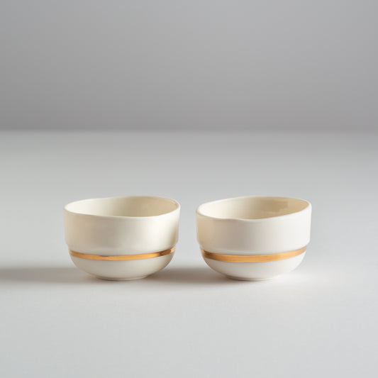 Dve 50ml Lina šolje od prozirnog porcelana